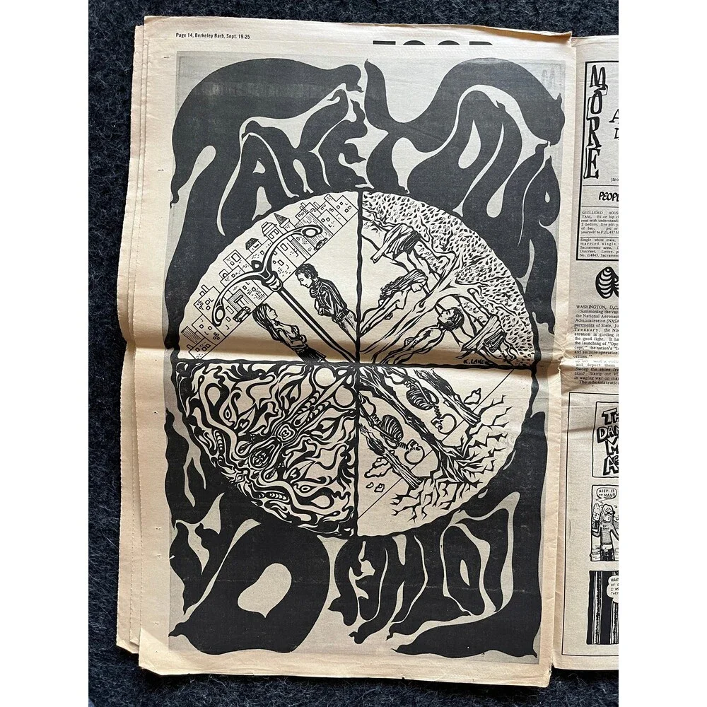 1970s Berkeley Bark CounterCulture, Black Panther Party, Underground Newspaper,